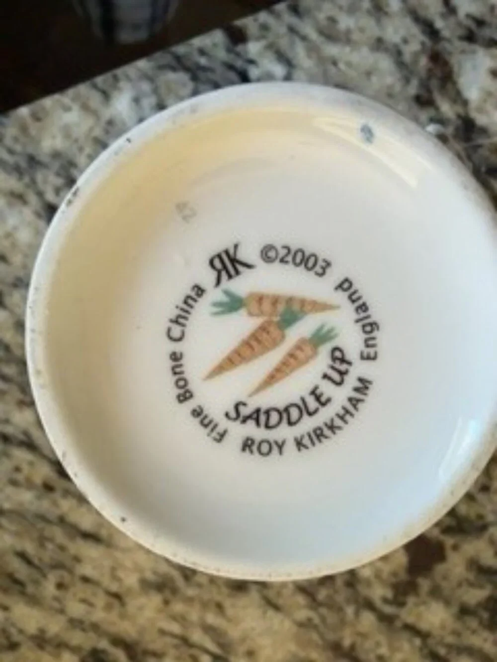 Authentic Vintage Roy Kirkham Saddle Up Fine Bone china Mug